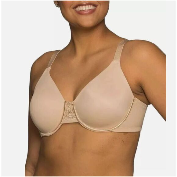 Vanity Fair Beige Underwire Minimizer Bra 42C - Picture 1 of 5